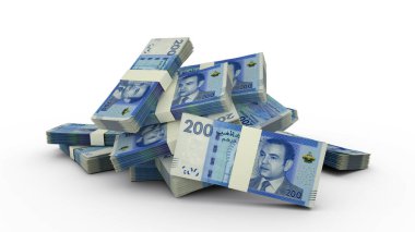 Fas Dirham 'ın 3D Yığını