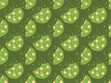 Paskalya kurabiyeleri beyaz vektör karikatür ikonu tatlı tatlı kahvaltı illüstrasyonu duvar kağıdı tatlı bisküvi