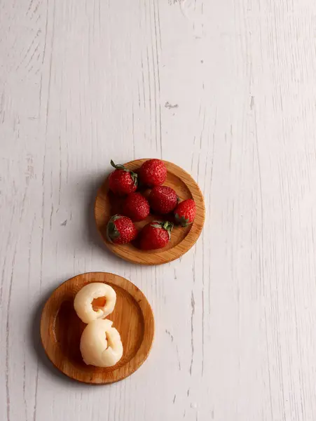Reklam içeceği ürünleri meyve sağlığı organik doğal vitamin fotoğraf malzemesi düz kahvaltı