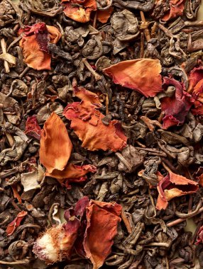 Gül yeşili çay geleneksel antioksidan yapraklar bitki Çin kahvesi aromalı malzeme rahatlama sanatı