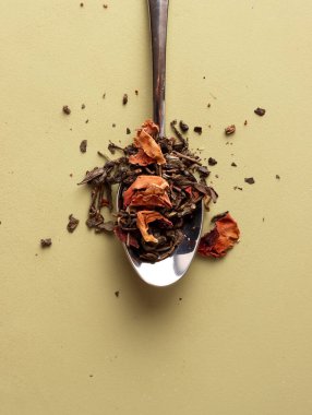 Gül yeşili çay geleneksel antioksidan yapraklar bitki Çin kahvesi aromalı malzeme rahatlama sanatı