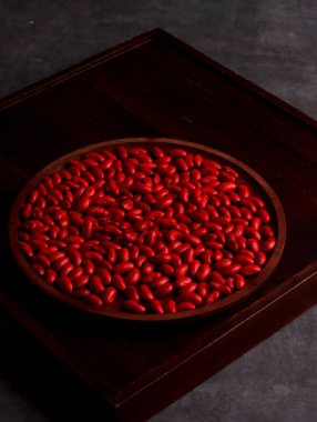 Kırmızı fasulye tohumu adzuki diyeti Japonya bitkisel asya sağlıklı protein geleneksel bitki bileşenleri çiğ tahıl