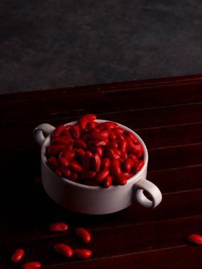 Kırmızı fasulye tohumu adzuki diyeti Japonya bitkisel asya sağlıklı protein geleneksel bitki bileşenleri çiğ tahıl