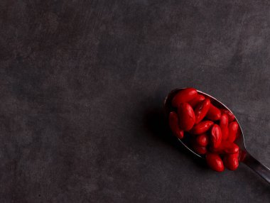 Kırmızı fasulye tohumu adzuki diyeti Japonya bitkisel asya sağlıklı protein geleneksel bitki bileşenleri çiğ tahıl