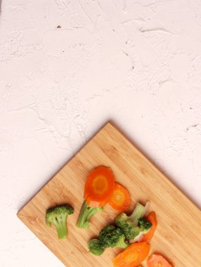 Brokoli havucu malzeme mutfak diyet yaprağı çiğ vejetaryen yemek kutusu beslenme çantası organik fotoğraf sanatı