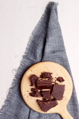 Kakao, çikolatalı, sütlü, tatlı, tatlı yiyecek, tatlı ürün tozu ev yapımı sanat.