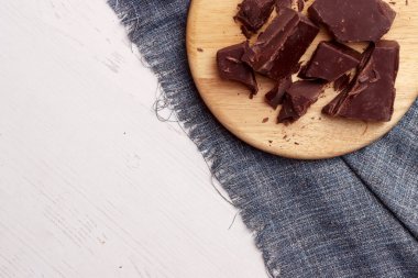 Kakao, çikolatalı, sütlü, tatlı, tatlı yiyecek, tatlı ürün tozu ev yapımı sanat.