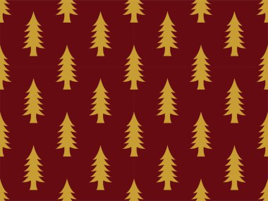 Ağacın mutlu noel desenleri dikişsiz Aralık kış süsü mevsimsel tekstil şirin soyut mutluluk 