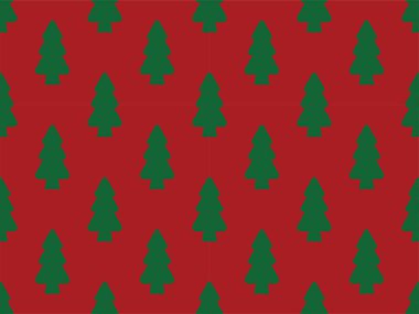 Ağacın mutlu noel desenleri dikişsiz Aralık kış süsü mevsimsel tekstil şirin soyut mutluluk 