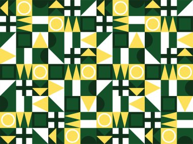 Geometrik mutlu noel süsleri soyut ağaç yıldızı kar tanesi kış ikonu desenleri pürüzsüz