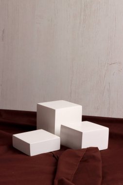 Alacakaranlık Kutusu iş alanı şablonu şablonu beyaz promosyon 3d sanat