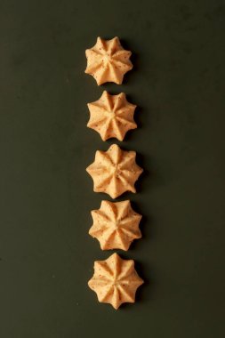 Hari raya sago cheese kue kering Endonezya Atıştırması ev yapımı tereyağı Kareem bayram şekerli kar keki