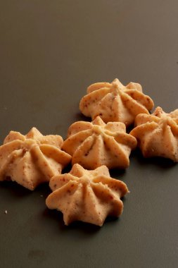 Hari raya sago cheese kue kering Endonezya Atıştırması ev yapımı tereyağı Kareem bayram şekerli kar keki