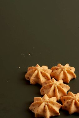 Hari raya sago cheese kue kering Endonezya Atıştırması ev yapımı tereyağı Kareem bayram şekerli kar keki