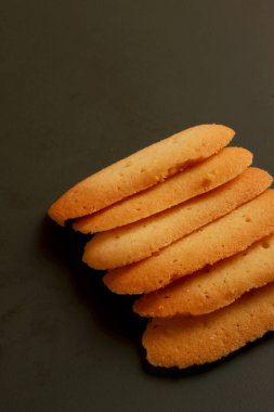 Kastengel bayramı ev yapımı kurabiyeler Endonezya usulü çerez malzemeleri, taze yiyecekler.