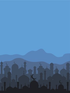 Kurban Bayramı arka plan duvar kağıdı vektörü poster Arap dini bayramı soyut geleneksel