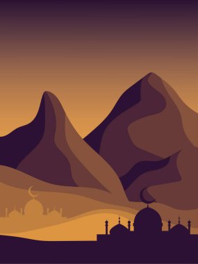 Kurban Bayramı arkaplan duvar kağıdı taşıyıcısı Arap dini bayramı soyut geleneksel