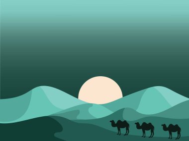 Kurban Bayramı arka plan duvar kağıdı vektörü poster Arap dini bayramı soyut geleneksel