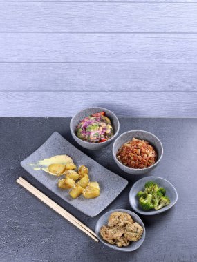 sağlıklı besin maddeleri organik arka plan vitamin ham market salatası geleneksel Asya menü sanatı