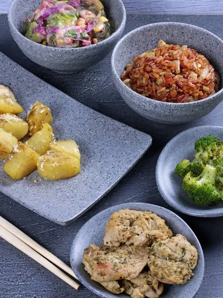 sağlıklı besin maddeleri organik arka plan vitamin ham market salatası geleneksel Asya menü sanatı