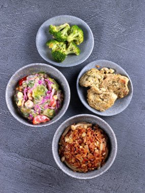 sağlıklı besin maddeleri organik arka plan vitamin ham market salatası geleneksel Asya menü sanatı