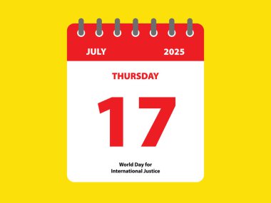 Uluslararası Adalet Günü Temmuz 'da bağımsızlık özgürlük takvimi insanların suç bakımına yardımcı oldu