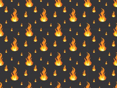 Ateş desenli düz zemin, pürüzsüz şeytani süsleme şablon çerçeve karalama karalama