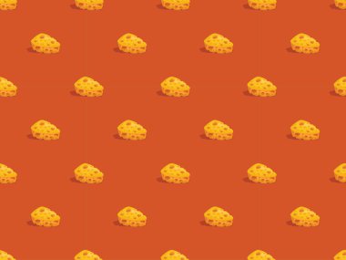 Peynirli parmesan sarısı karikatür eğlenceli desen dikişsiz arkaplan menüsü taze çerez öğesi simgesi sütü