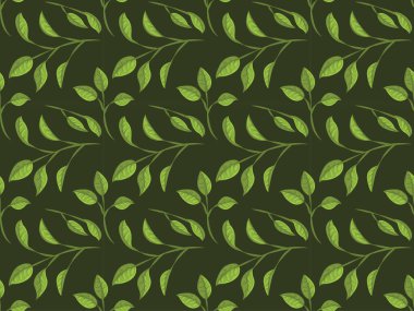 Matcha, toz yeşil çay, Japon yaprağı tozu, bitki tozu, geleneksel çizgi film ikonu.