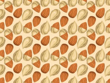 Badem vektörü fıstık illüstrasyonu vejetaryen yağı mevsimlik karikatür elementi organik vegan diyet sağlığı