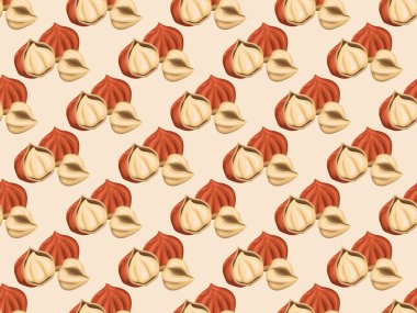 Fındıklı fındıklı karikatür organik hasat doğal çiğ sebzeli vejetaryen ürünler kusursuz.