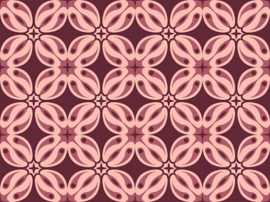 batik Endonezya desenli etnik geleneksel modern tekstil dikişsiz klasik kraliyet moda sanatı