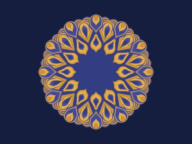 Mutlu diwali hindu geleneksel süs lambası festivali Hint element mandala Çin Buda etnik