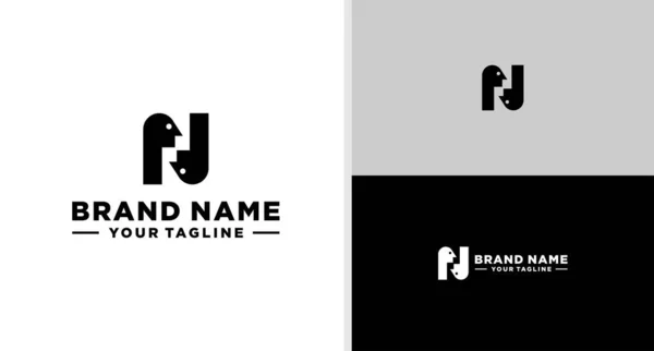 Carta Logotipo Personas Trabajo Equipo Juntos Familiar Editable — Archivo Imágenes Vectoriales