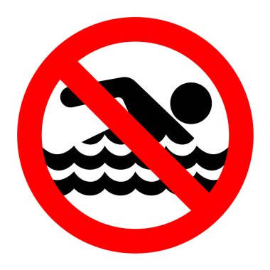 Yüzme işareti yok.