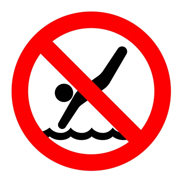 Geen Duikbord Zwembad — Stockvector