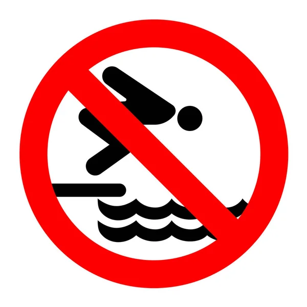 Geen Springbord Zwembad — Stockvector