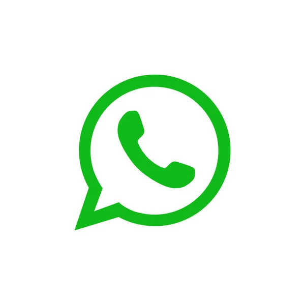 Ikony Telefonního Hovoru Zeleném Obrysu Zprávy Hlasové Bubliny — Stockový vektor