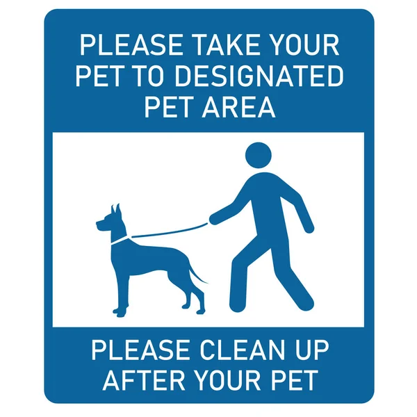 在你的宠物标志发出后 把你的宠物放置在指定的宠物范围内 — 图库矢量图片
