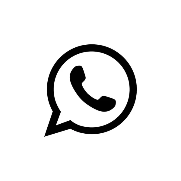 Ikony Telefonního Hovoru Černé Obrysové Zprávě Bublin Řeči — Stockový vektor
