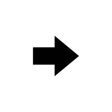 siyah ok simgesi transparant ters gorund düz tasarım basit ok sağ yön sembolü