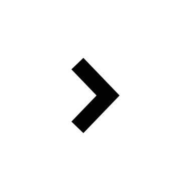 siyah ok simgesi transparant düz dizayn basit kalın ok sağ yön sembolü