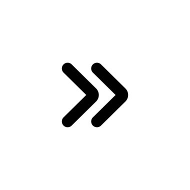 iki siyah ok simgesi transparant ters-gorund düz tasarım ok sağ yön sembolü