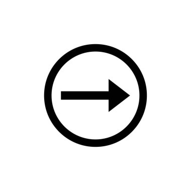 bir daire içinde siyah uzun ok simgesi transparant sırt gorund düz dizayn ince uzun ok düğmesi sembolü