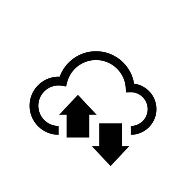 Bulut teknolojisi simgesi bulut sunucusu resimleme indirmesi