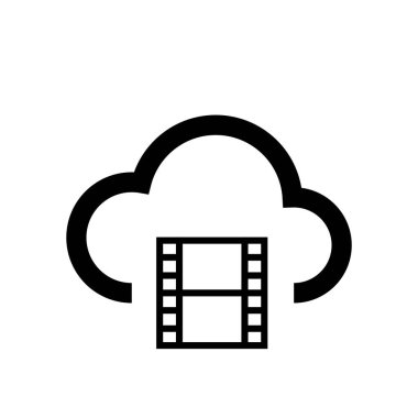 bulut teknolojisi simgesi bulut sunucusu bilgisayar animasyon video film deposu