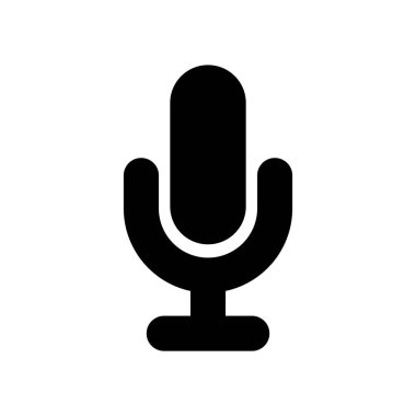 mikrofon sembolü podcast ses kayıt simgesi