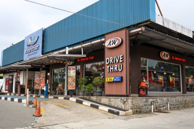 Purwakarta, Endonezya - 3 Haziran: A & W Amerikan Fast Food Restoranı