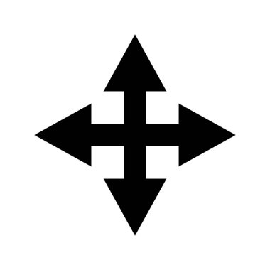 bilgisayar faresi imleci tıklayın işaretçi çizgisi ve siyah dolguyu seçin