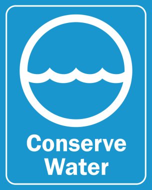 Su işaretini koru. Su uyarı kampını koru.